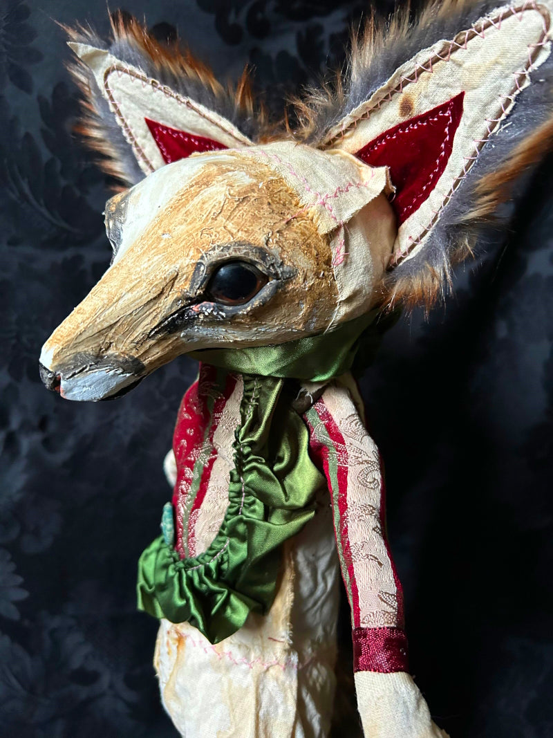 MORIOKA Fox Sculpture
