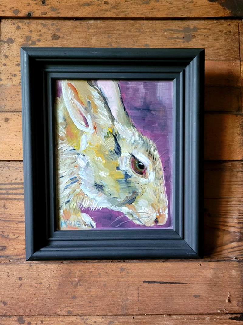 PLUM HARE Oil Painting