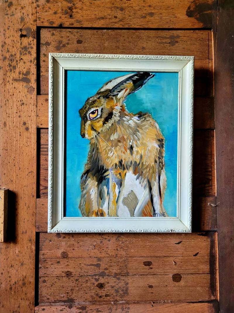 SLY HARE Oil Painting