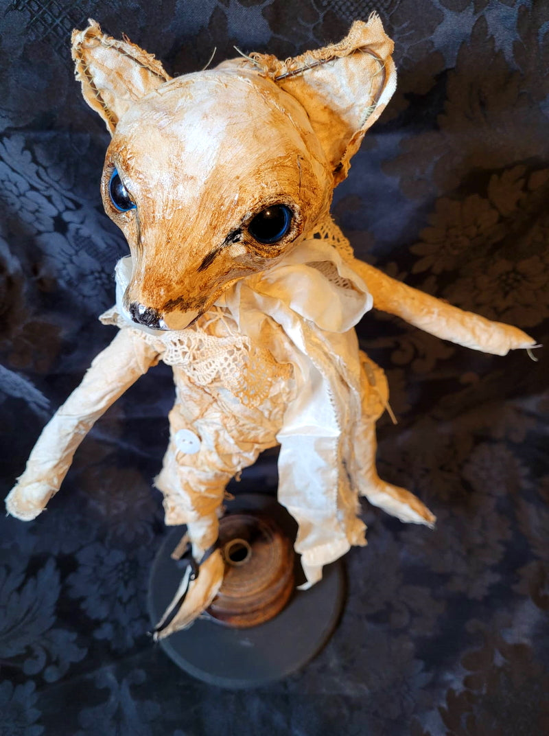 TITCHIGARLA Fox Cub Sculpture