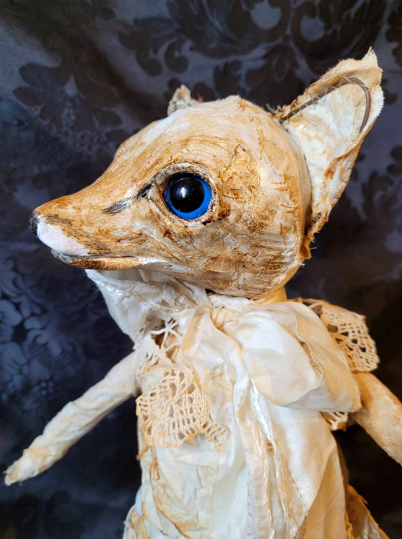 TITCHIGARLA Fox Cub Sculpture